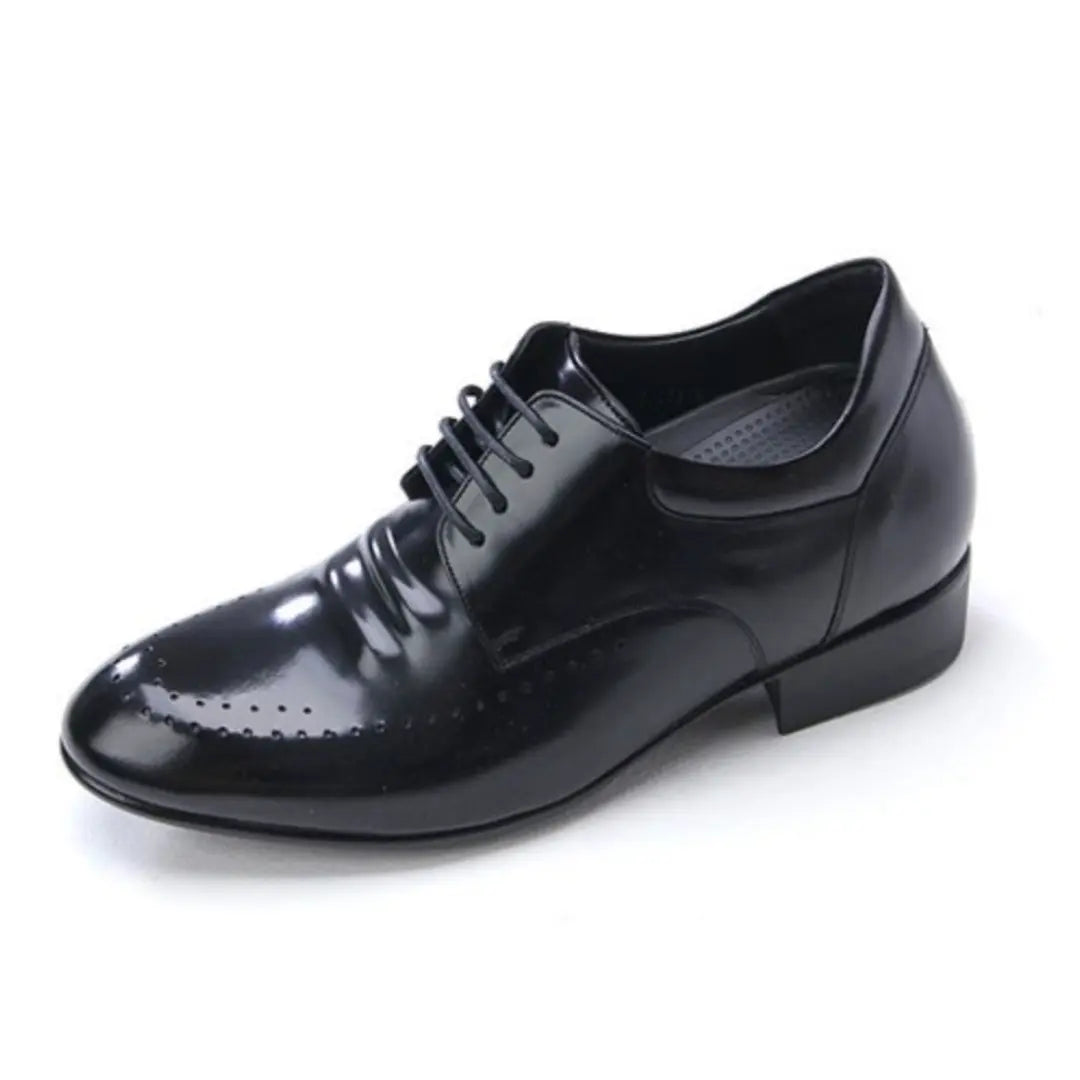 8cm UP 牛革シークレットビジネスシューズ no20 メンズシークレットビジネスシューズ LEVANO