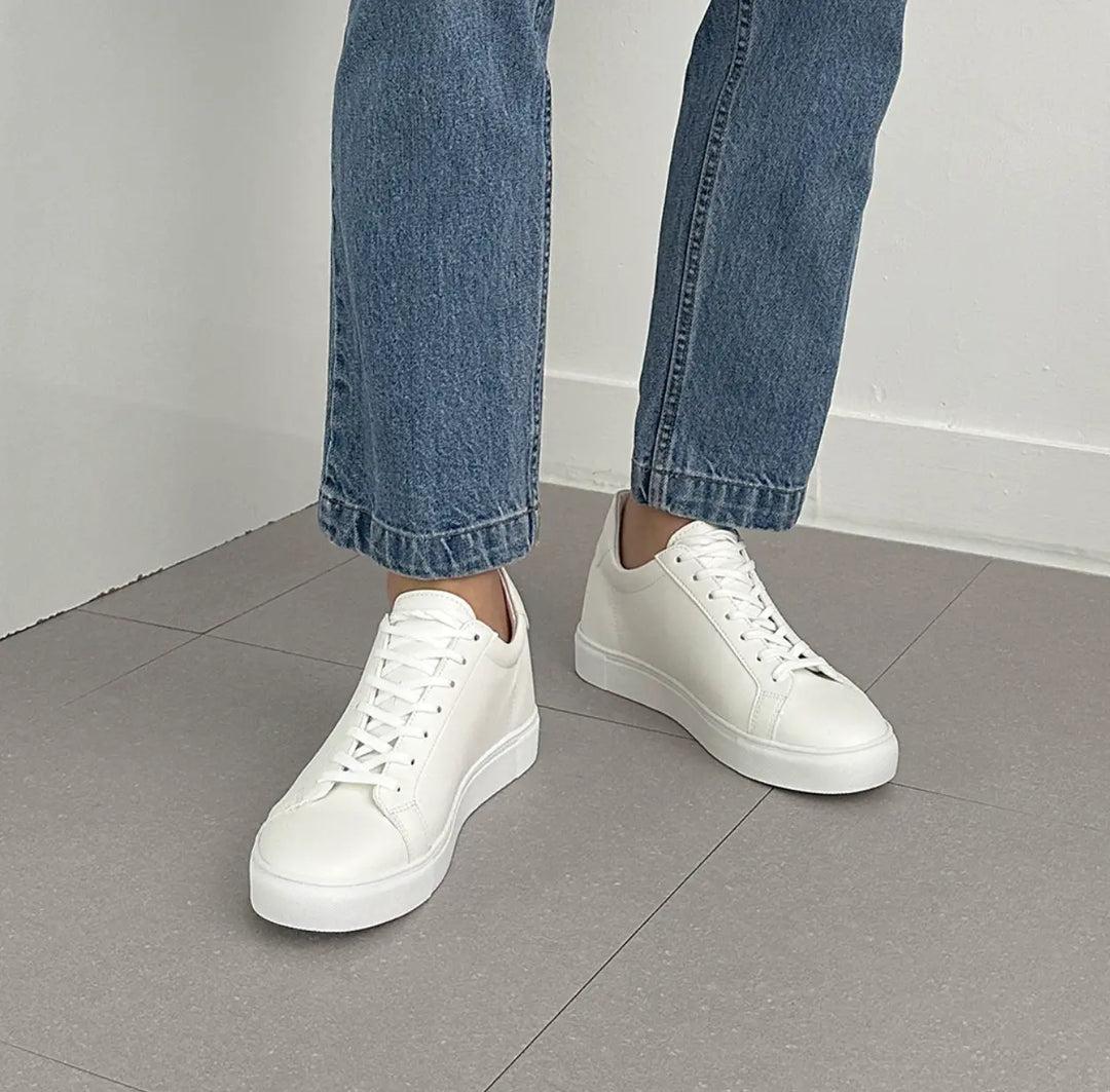 7cm UP モノトーンシークレットスニーカー no06 メンズシークレットスニーカー LEVANO