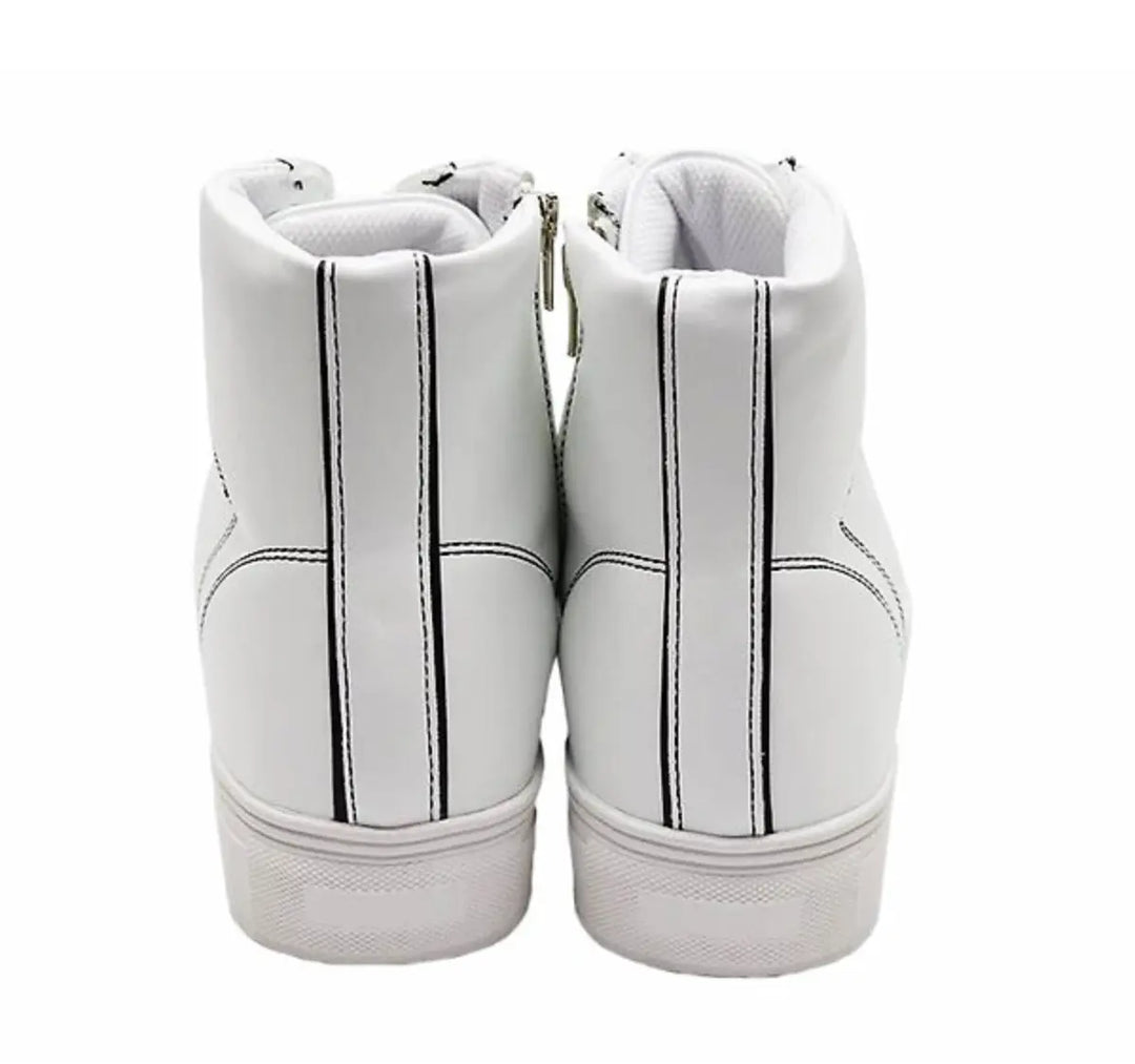 6cm UP ハイカットシークレットスニーカー no08 メンズシークレットスニーカー LEVANO