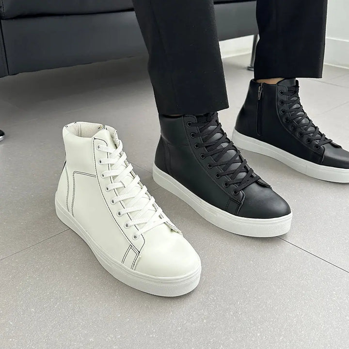 6cm UP ハイカットシークレットスニーカー no08 メンズシークレットスニーカー LEVANO