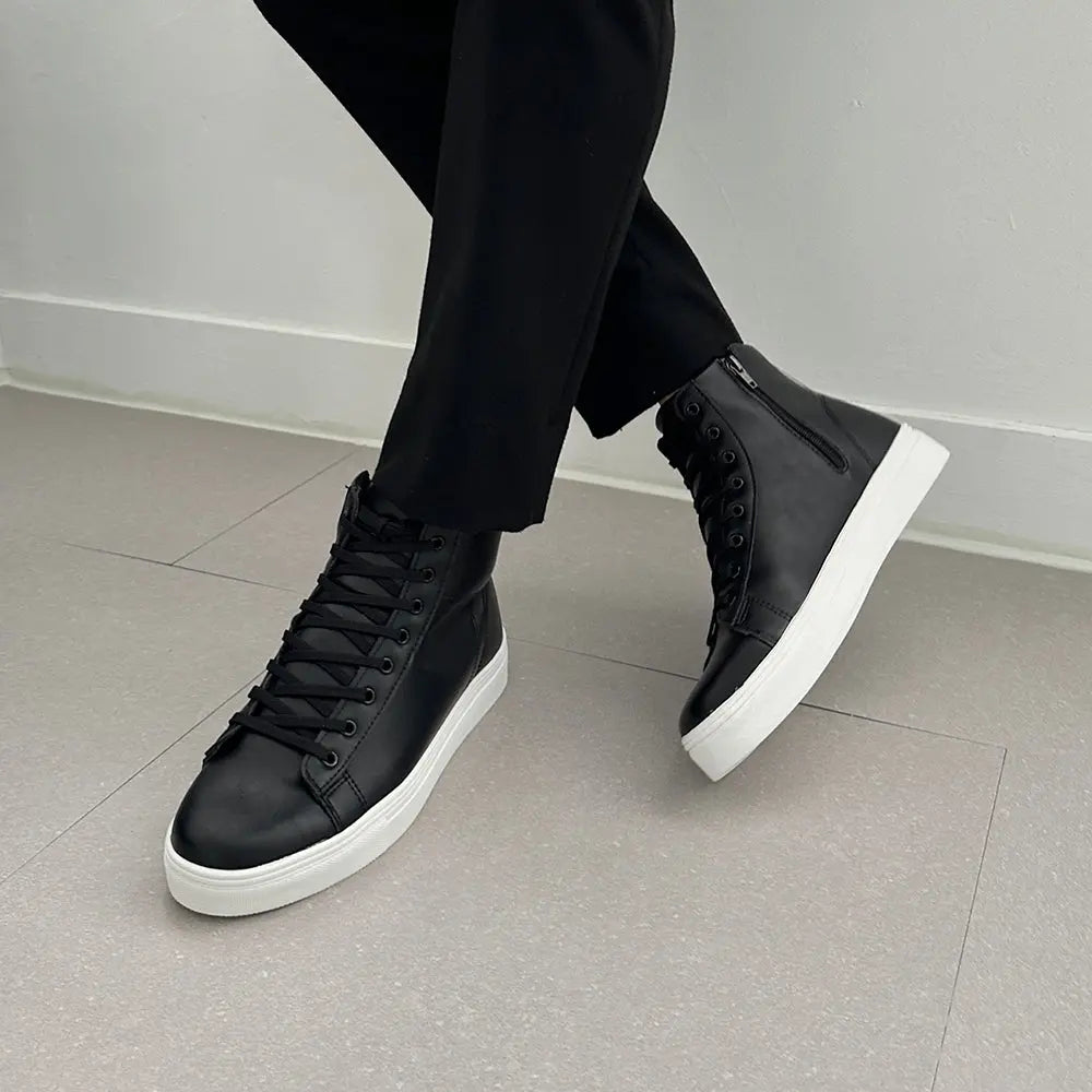 6cm UP ハイカットシークレットスニーカー no08 メンズシークレットスニーカー LEVANO