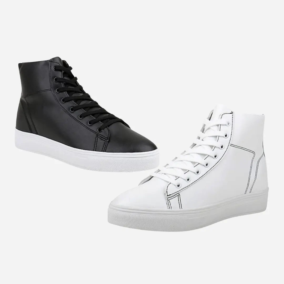 6cm UP ハイカットシークレットスニーカー no08 メンズシークレットスニーカー LEVANO