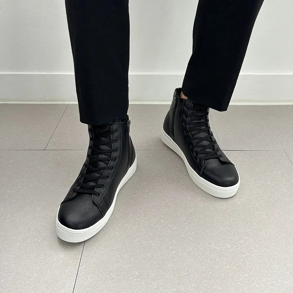 6cm UP ハイカットシークレットスニーカー no08 メンズシークレットスニーカー LEVANO