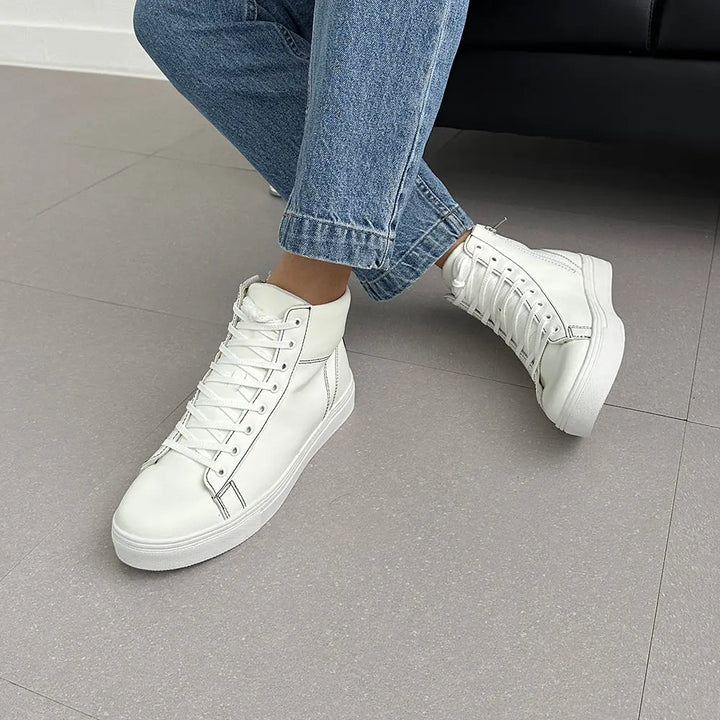 6cm UP ハイカットシークレットスニーカー no08 メンズシークレットスニーカー LEVANO