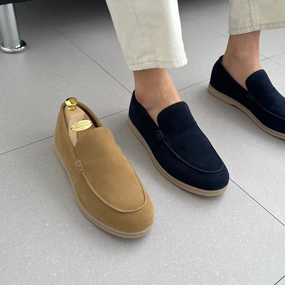 5cm UP スエードシークレットローファー no07 メンズシークレットローファー LEVANO