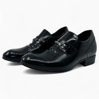 8cm Cowhide Leather Elevator Loafers No.21