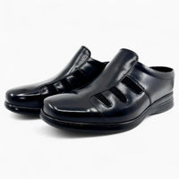 8cm Genuine Leather Elevator Sandals No.15