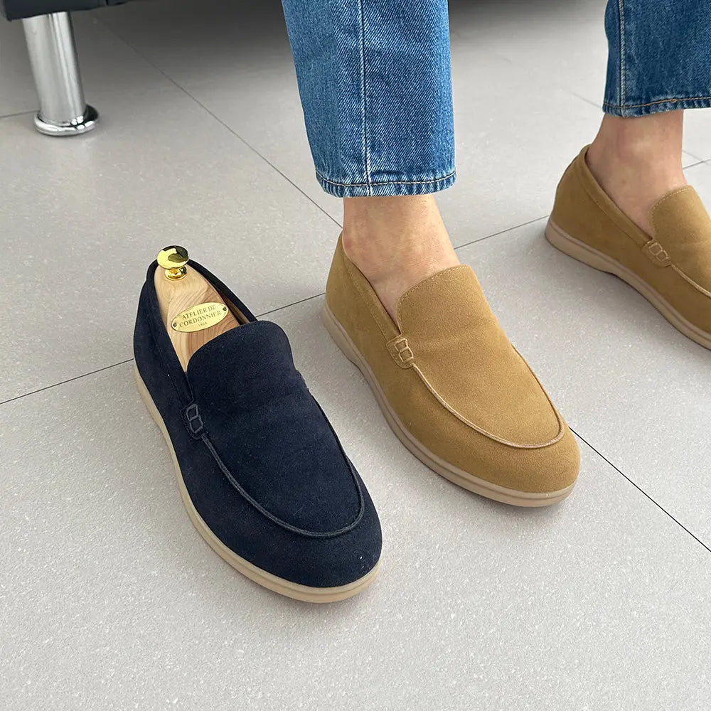 5cm UP スエードシークレットローファー no07 メンズシークレットローファー LEVANO
