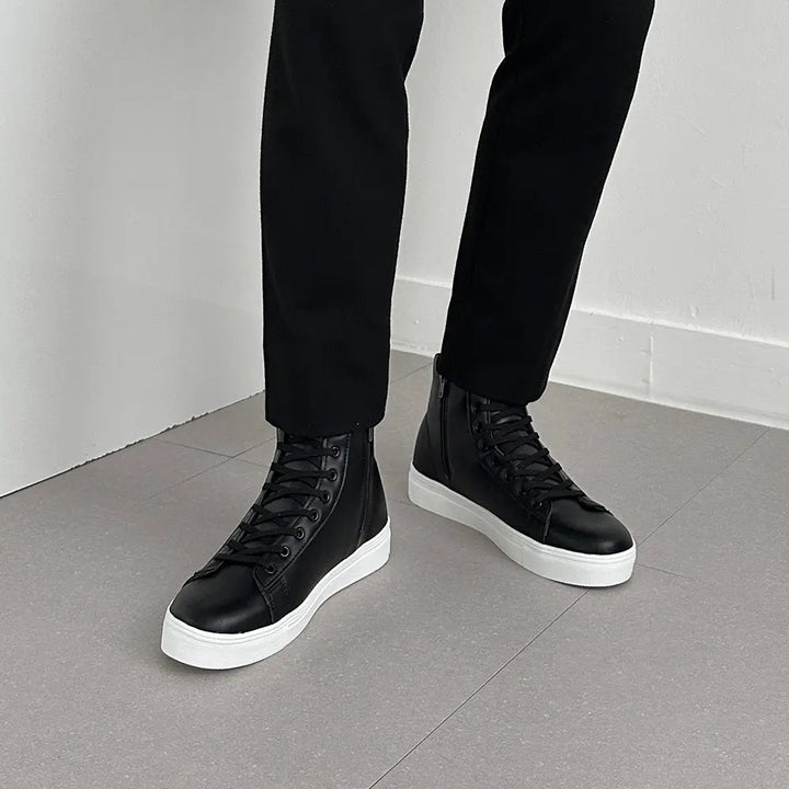 6cm UP ハイカットシークレットスニーカー no08 メンズシークレットスニーカー LEVANO