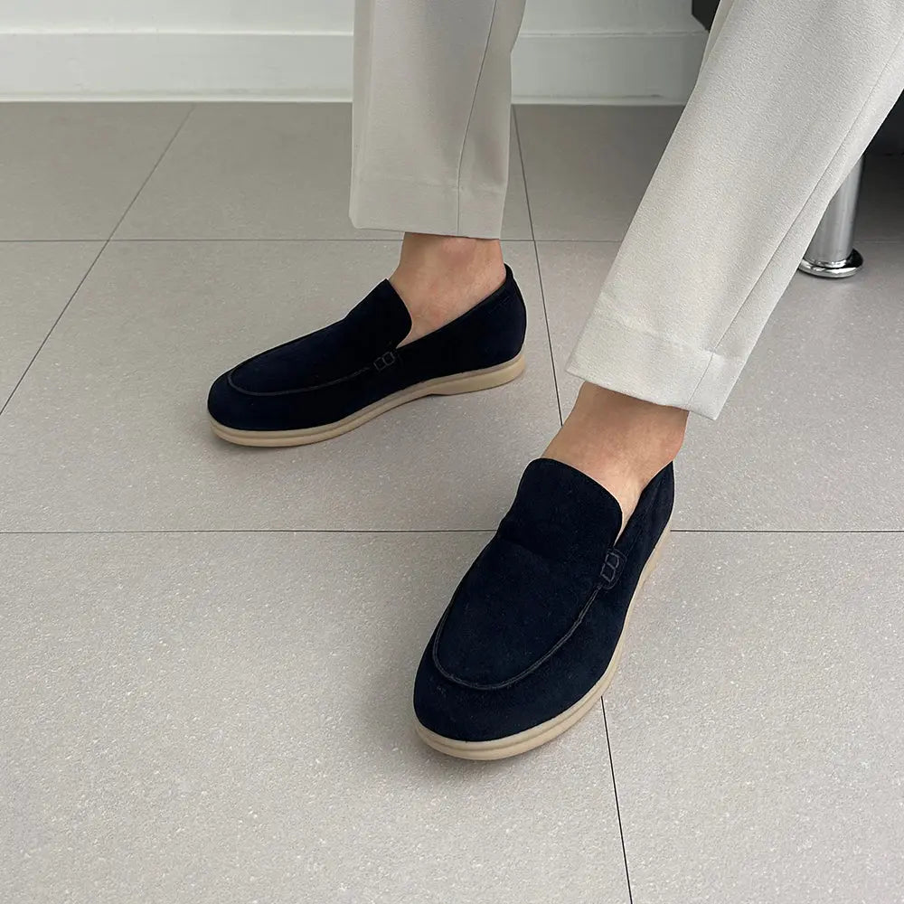 5cm UP スエードシークレットローファー no07 メンズシークレットローファー LEVANO