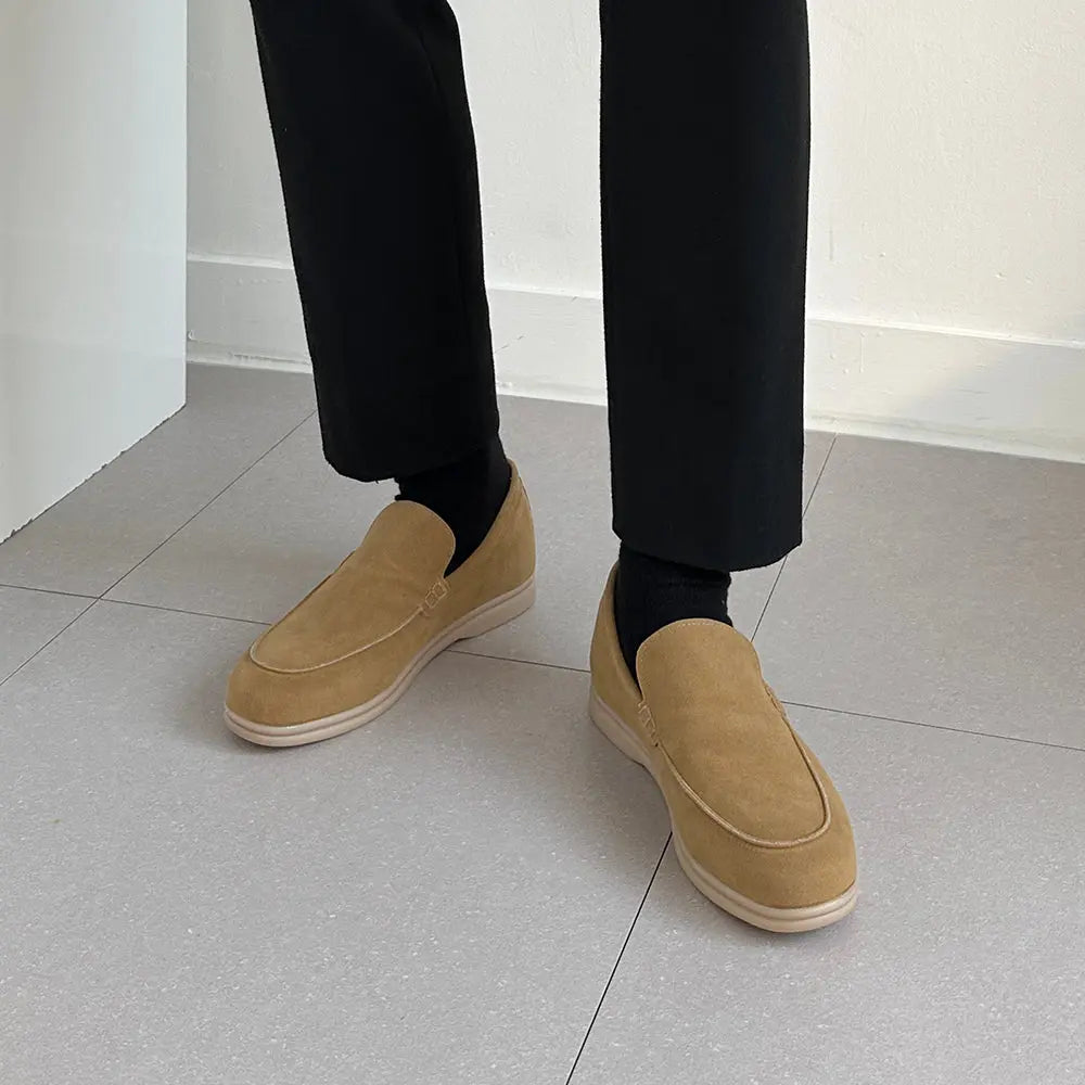 5cm UP スエードシークレットローファー no07 メンズシークレットローファー LEVANO