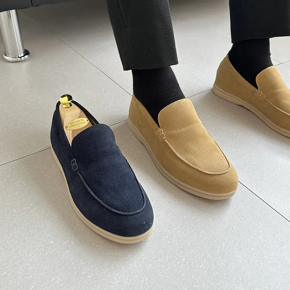 5cm UP スエードシークレットローファー no07 メンズシークレットローファー LEVANO