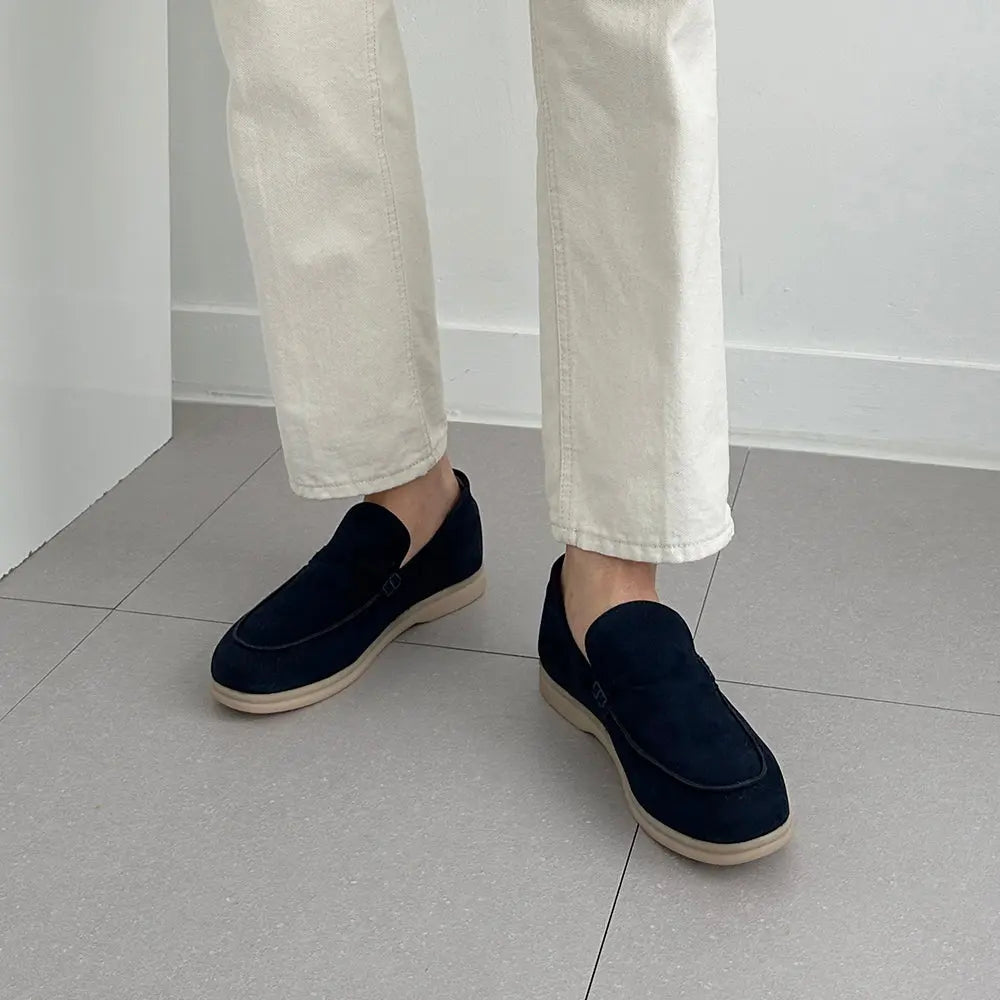 5cm UP スエードシークレットローファー no07 メンズシークレットローファー LEVANO